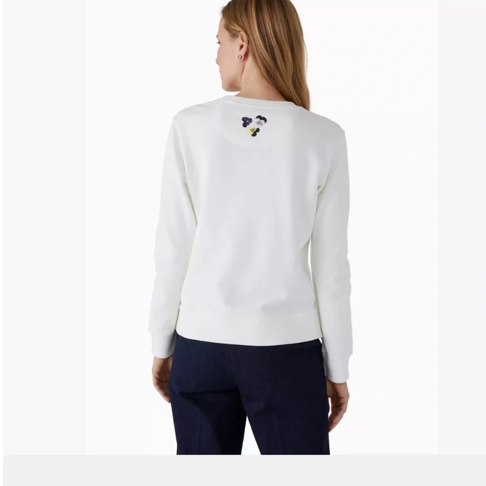 kate spade white logo sweatshirt with multicolor accents - Picture 5 of 5